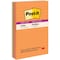 Post-It Pads in Energy Boost Collection Colors, Note Ruled, 4" x 6", 90 Sheets/Pad, PK3 660-3SSUC - alternate 1