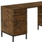 Homeroots 60" Brown and Black L Shape Computer Desk With Three Drawers 490009 - alternate 4