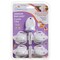 Dreambaby Adhesive Mag Locks Series L855A Cabinet Lock, 112 in L, 112 in W, Plastic, White L855 - alternate 2