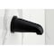 Kingston Brass Triple-Handle Tub and Shower Faucet with Knurled Handle, Matte Black KBX8130KNL - alternate 2