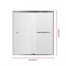 Fab Glass And Mirror Bypass Sliding Tub Shower Door Sorrento Economy Series Adjustable 56in-60in Width 62in Height - Se SHSO60X62BN - alternate 6