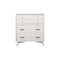 Homeroots 38" White Solid Wood Four Drawer Chest 524147 - alternate 1