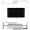 Leisuremod Surrey TV Stand with MDF Shelves and Bookcase, White STS60W - alternate 4
