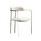 Manhattan Comfort Serene Metal Upholstered Dining Chair in Alabaster DC1882-CR - alternate 1