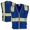 Dome75 Hi-Vis Safety Vest SM/MD Class Non-ANSI/Enhanced Visibility , Zipper 6 Pockets, 2 Mic Tab DV2183 - alternate 1
