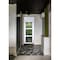 Vdomdoors Front Exterior Prehung FiberGlass Door Clear Glass See-through / Manux 8555 White Silk Clear Glass MANUX8555EXD-WS-W36+12 x H80-LH - alternate 1