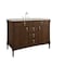 James Martin Vanities Kinnsden 48" Single Vanity, Sable Oak w/ 3 CM Siberian Silestone Top D680-V48-SBK-3SFR - alternate 4