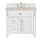 James Martin Vanities Lorelai 36" Single Vanity, Bright White, w/ 3 CM Tajnar Eclos Top 424-V36-BW-3TJR - alternate 1