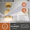 Vaxcel Redmond, 52 in, Satin Brass Ceiling Fan, White Blades, LED, Remote, DC Motor F0138 - alternate 3
