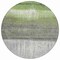 Homeroots 8' Fern Green And Gray Round Abstract Washable Indoor Outdoor Area Rug 632049 - alternate 4