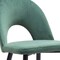 Homeroots Set of Two Green Black and Gold Upholstered Velvet Open Back Dining Side Chairs 555791 - alternate 6