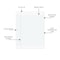 C-Line Products 8" x 10-1/2" White Wide Ruled Notebook Filler Paper, 100/PK, 36PK/CT 22032-CT - alternate 4
