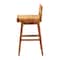 Bali & Pari Asgart Bohemian Natural Rattan and Mahogany Wood Bar Stool 251-13848-ZORO - alternate 2