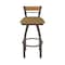 Holland Bar Stool Co Revelle 30in Swivel Bar Stool with Bronze Finish, Medium Back and Canter Saddle Seat 881 - alternate 4