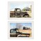 Homeroots Set Of Two Vintage Farm Trucks 1 White Framed Print Wall Art, 2PK 406074 - alternate 1