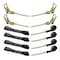 Tie 4 Safe 8 Point Roll Back Tie Down Kit w/ Chain Ends for Car Hauler Carrier Tow Truck. Black RT04CK-715-516-8P-14-BLK - alternate 1