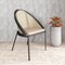 Leisuremod Urbane Collection Modern Dining Chair With Wicker back in Taupe, 4PK UC21WTP4 - alternate 4