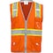 Ironwear Hi-Vis Safety Vest M Class 2 , Zipper 6 Pockets, ID Window 1241-OZ-RD-CID-MD - alternate 1