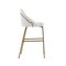 Manhattan Comfort Gracie Barstool in White and Gold - Set of 2 2-BS022-GWH - alternate 6