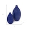 Homeroots Set of Two Cobalt Ceramic Round Table Vases, 2PK 384166 - alternate 4
