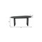 Homeroots 79" Black Solid Wood Double Pedestal Base Oval Dining Table 712153 - alternate 4