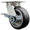 Service Caster 5 Inch Kingpinless Rubber on Aluminum Wheel Swivel Caster with Brake SCC SCC-KP30S520-RAR-SLB - alternate 1