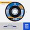 Pferd Flap Disc, 4-1/2" x 7/8, Z PSF STEELOX, 40 Grit, T27, Flat, Zirconia 62014 - alternate 7