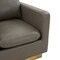 Leisuremod Nervo Velvet Accent Armchair with Gold Frame, Light Grey NS32LGR - alternate 3