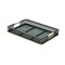 Homeroots Set of Two Black Rectangular Solid Wood Serving Tray With Handles 516320 - alternate 3