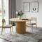 Homeroots 52" Brown Solid Wood Pedestal Base Round Top Dining Table 720977 - alternate 4