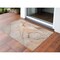 Homeroots 2' X 3' Gray and Orange Abstract Washable Non Skid Indoor Outdoor Area Rug 559388 - alternate 1