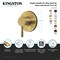 Kingston Brass Single-Handle Six-Way Diverter Valve with Round Trim Kit, Matte Black KS4030DL - alternate 2