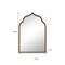 Homeroots 36" Gold Arch Metal Framed Standing Mirror 565112 - alternate 4
