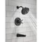 Delta Galeon 17S Tub Shower Trim with H2OKinetic, Matte Black T17472-BL - alternate 3