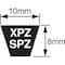 Gates Cogged V-Belt, Metric Power, XPZ1587, XPZ, EPDM, 1597 mm, 10 mm Top Width XPZ1587 - alternate 3