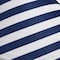 Homeroots 35" Navy Blue And White Fabric Striped Bean Bag Cover 546271 - alternate 5