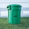 Libman Libman Trash Can, 32 gal Capacity, Polyethylene, Green, Snap-On Rounded Closure 1465 - alternate 2