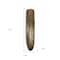 Homeroots 18" Antiqued Gold Ribbed Aluminum Wall Vase 627519 - alternate 3