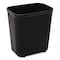 Rubbermaid Commercial 7 gal Rectangular Indoor Metal Can, Black, Open Top, Fiberglass, 14.5 in FG254300BLA - alternate 2
