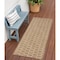Homeroots 6' Natural And Beige Geometric Indoor Outdoor Area Rug 556328 - alternate 5