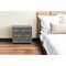 Homeroots 22" Gray Solid and Manufactured Wood Shagreen Three Drawer Nightstand 491584 - alternate 3