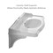 Whitehaus Collection 40 in Rectangular Wall Mount Basin with Integrated Oval Bowl and Ceramic Shelf Supports AR874-MNSLEN-1H - alternate 3