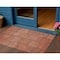 Homeroots 3' X 5' Salmon Copper And Gray Patchwork Washable Indoor Outdoor Area Rug 581611 - alternate 1