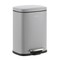 Happimess Connor Rectangular 13.2-Gallon Trash Can with Soft-Close Lid and FREE Mini Trash Can, Gloss Gray HPM1006I - alternate 3