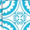 Homeroots 5" X 5" Aqua Gerber Removable Peel and Stick Tiles 400386 - alternate 3