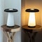 Jonathan Y Bruno 12.3 in. Mid-Century Minimalist Plant-Based PLA 3D Printed Dimmable LED Table Lamp, White/Black USA1006A - alternate 3