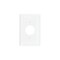 Leviton 1-Gang Midway Single 1.406 in. Hole Wall Plate, White R52-00PJ7-00W - alternate 2