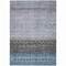 Homeroots 3' X 5' Blue Gray And Charcoal Southwestern Washable Indoor Outdoor Area Rug 605127 - alternate 4