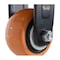 Vestil Polyurethane Rigid Caster 4 In. Diameter x 2 In. Width 551 Lb. Capacity Orange/Silver CST-E6-4X2PUP-R - alternate 3