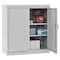 Sandusky Lee Medium Duty Welded Steel Counter-Height Storage Cabinet, 36x18x36, Dove Gray CA21361836-05 - alternate 3